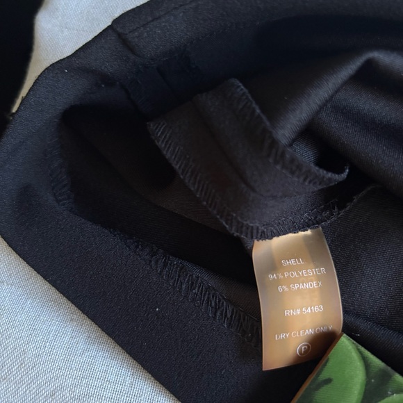 Calvin Klein Black Sheath Midi Dress Size 4 Career Cocktail Chic - Picture 11 of 12